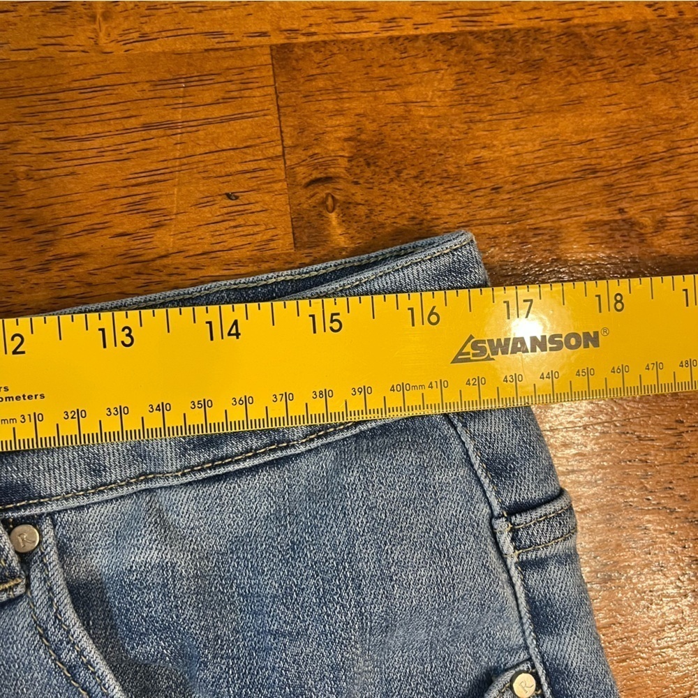 Risen jeans high waisted acid washed denim shorts size 2XL - Picture 4 of 7